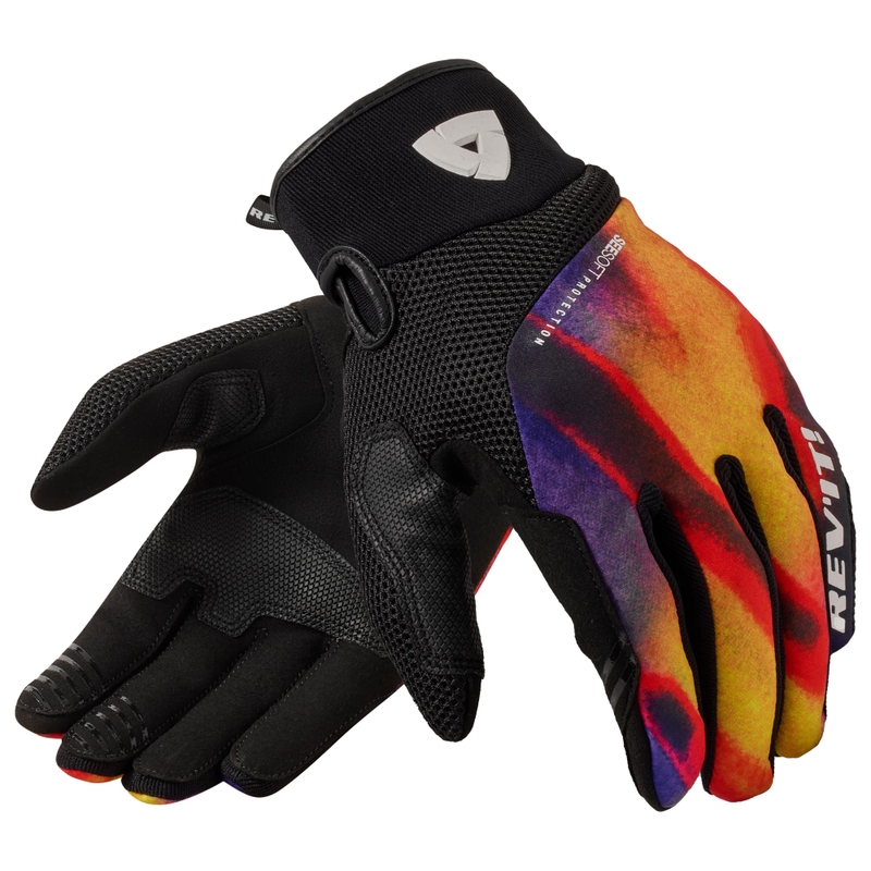 Guantes de moto Revit Surge negro-naranja