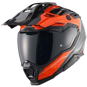 Casco de moto enduro Nexx X.WED3 Furka naranja-gris