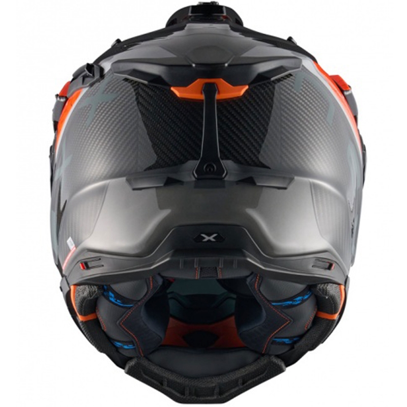 Casco de moto enduro Nexx X.WED3 Furka naranja-gris