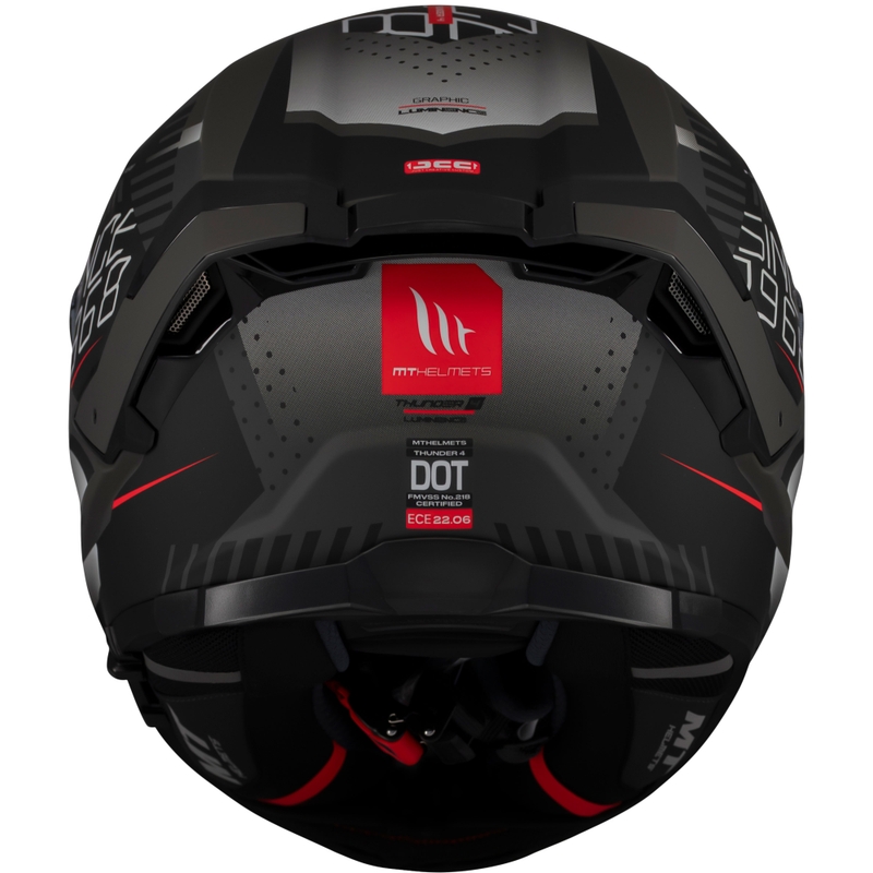 Casco integral de moto MT Thunder 4 SV Luminence negro mate
