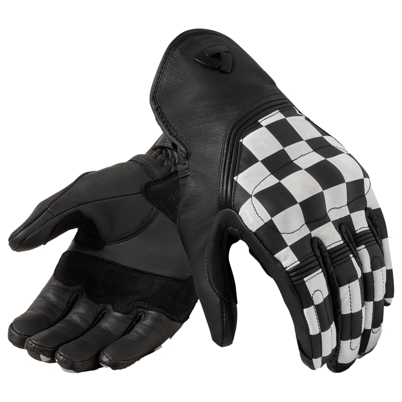 Guantes de moto Revit Redhill blanco-negro