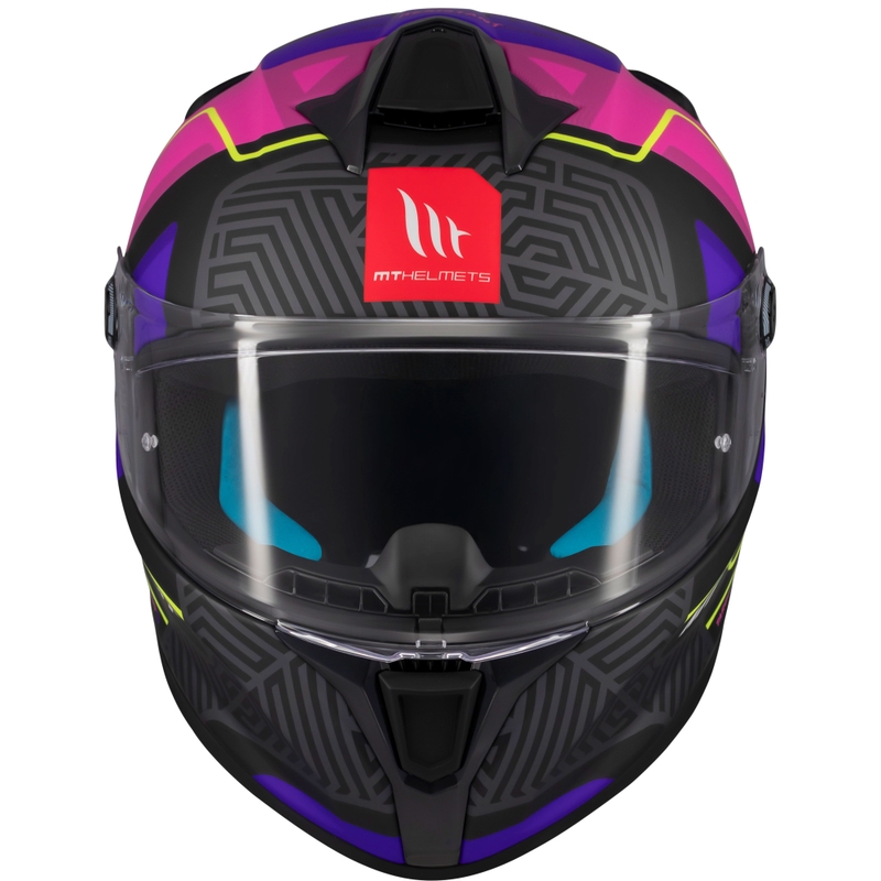 Casco de moto integral MT Targo S Brik negro mate-rosa
