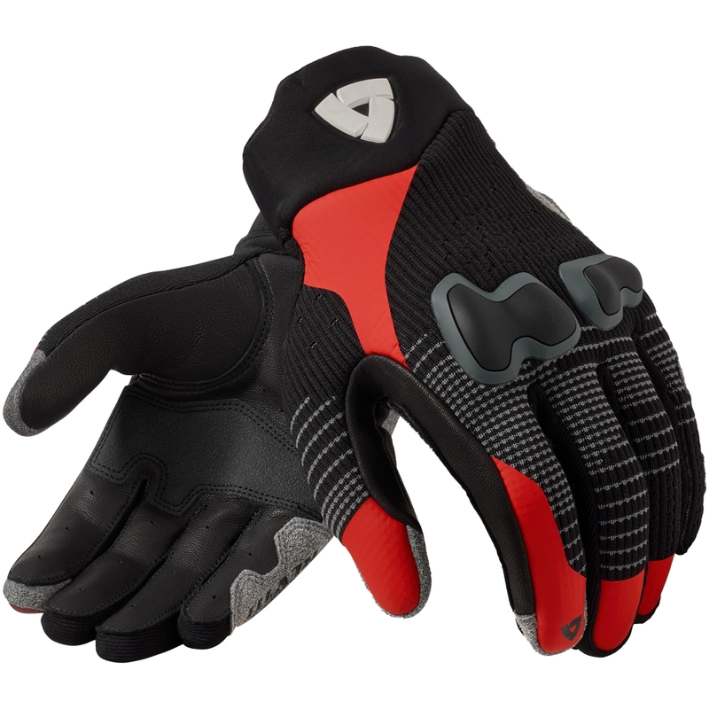 Guantes de moto Revit Kinetic 2 negro-rojo