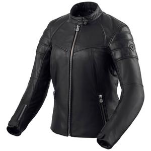 Chaqueta de moto de cuero negra para mujer de Revit London