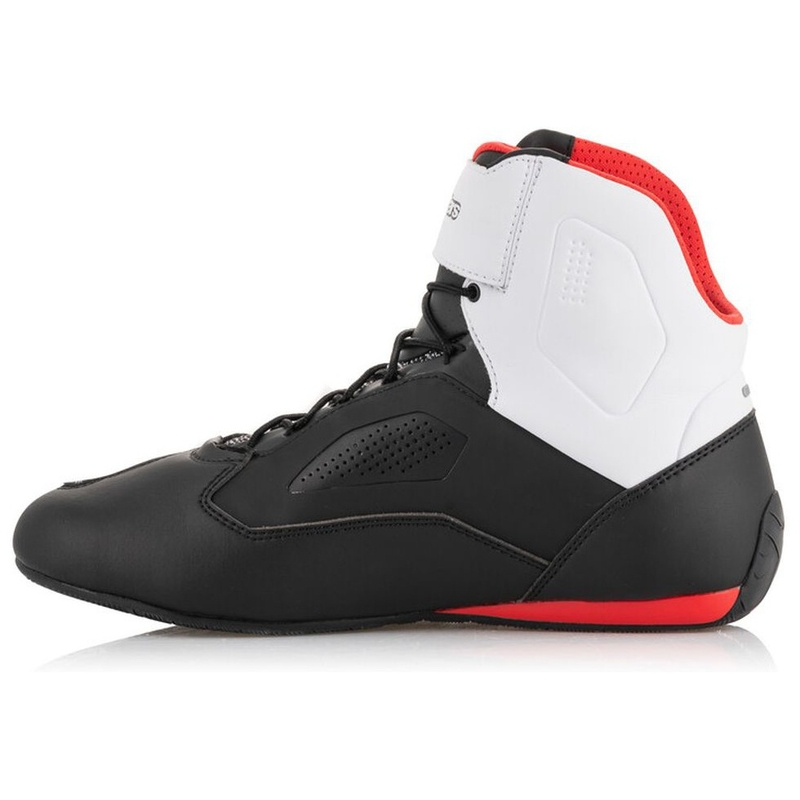 Botas de moto Alpinestars Faster 3 Rideknit en negro, blanco y rojo