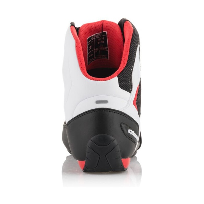 Botas de moto Alpinestars Faster 3 Rideknit en negro, blanco y rojo