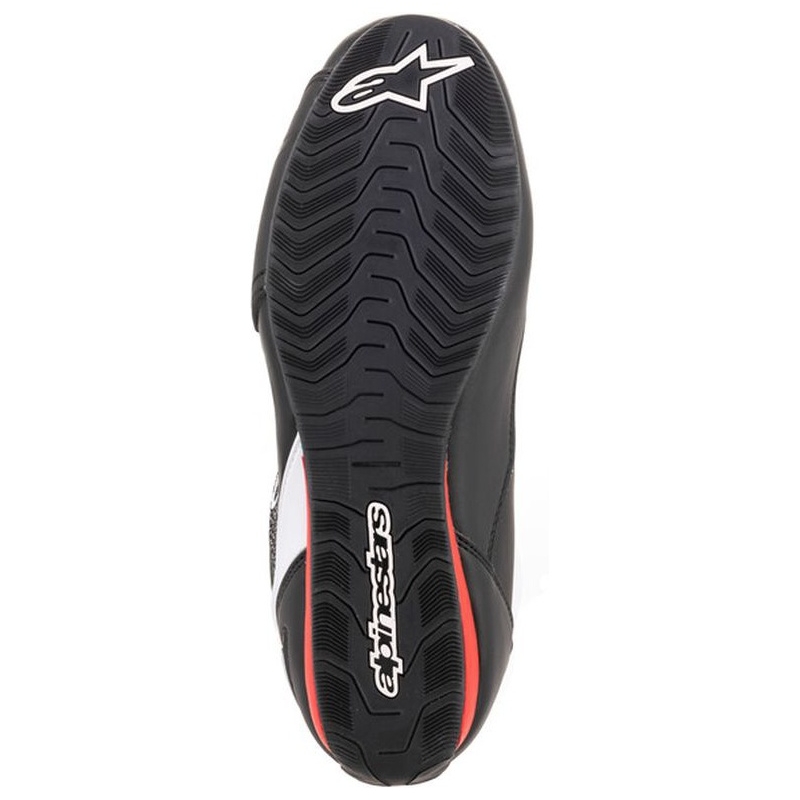 Botas de moto Alpinestars Faster 3 Rideknit en negro, blanco y rojo