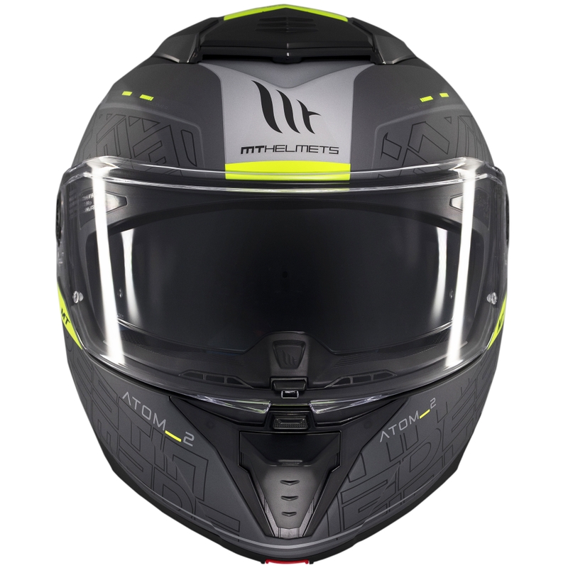 Casco de moto abatible MT Atom 2 SV Destiny negro mate-gris
