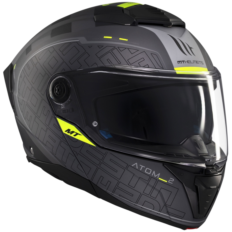 Casco de moto abatible MT Atom 2 SV Destiny negro mate-gris
