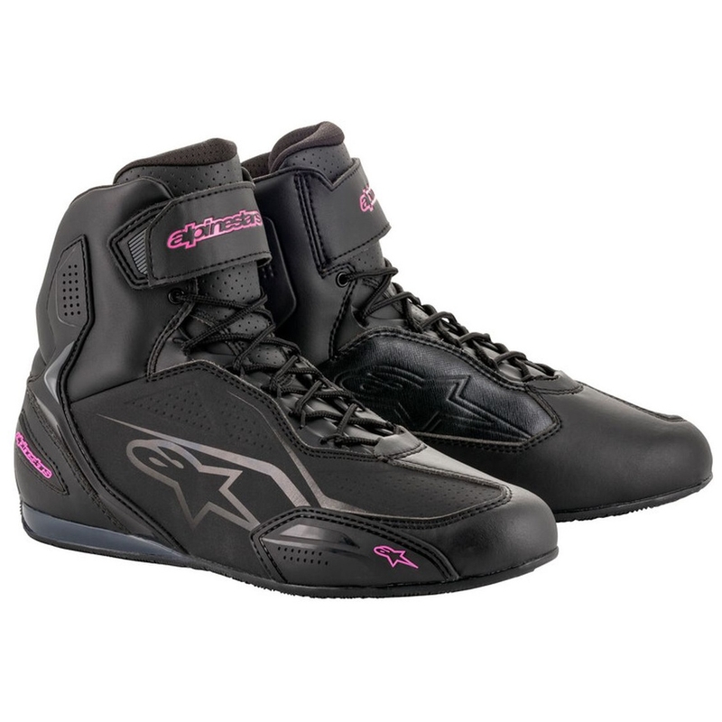 Botas de moto para mujer Alpinestars Stella Faster 3 en negro y morado