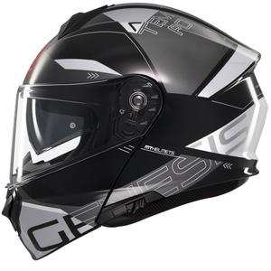 Casco de moto modular MT Genesis SV Atempo negro-gris