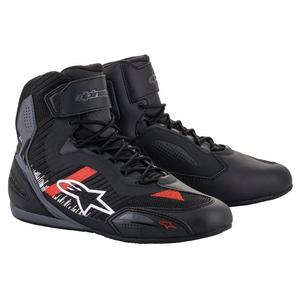 Botas de moto Alpinestars Faster 3 Rideknit en negro, gris y rojo