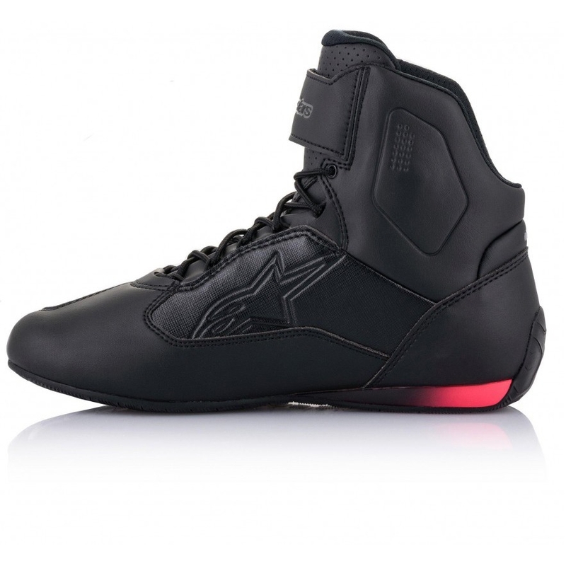 Botas de moto para mujer Alpinestars Stella Faster 3 en negro, plata y rosa