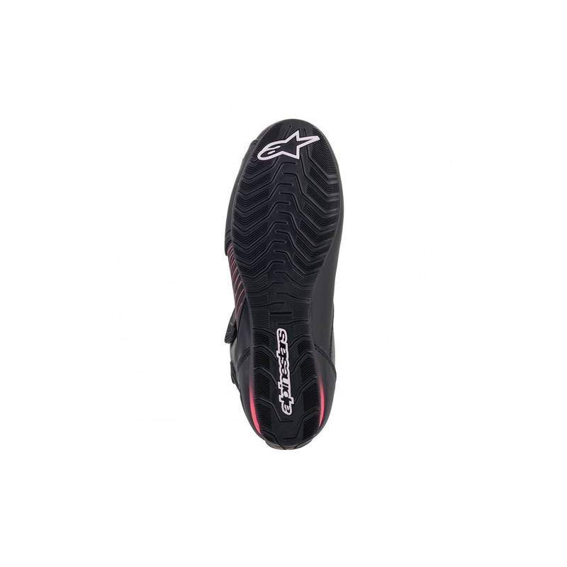 Botas de moto para mujer Alpinestars Stella Faster 3 en negro, plata y rosa