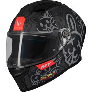 Casco de moto integral MT Stinger 2 RAM F1 negro-gris