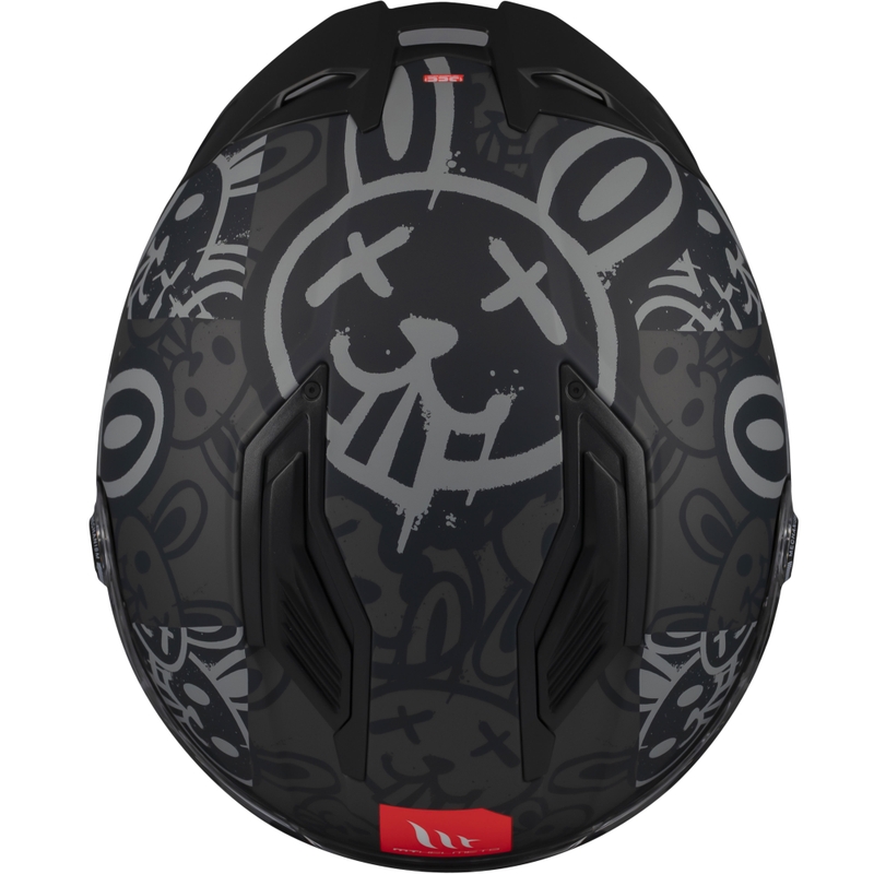 Casco de moto integral MT Stinger 2 RAM F1 negro-gris