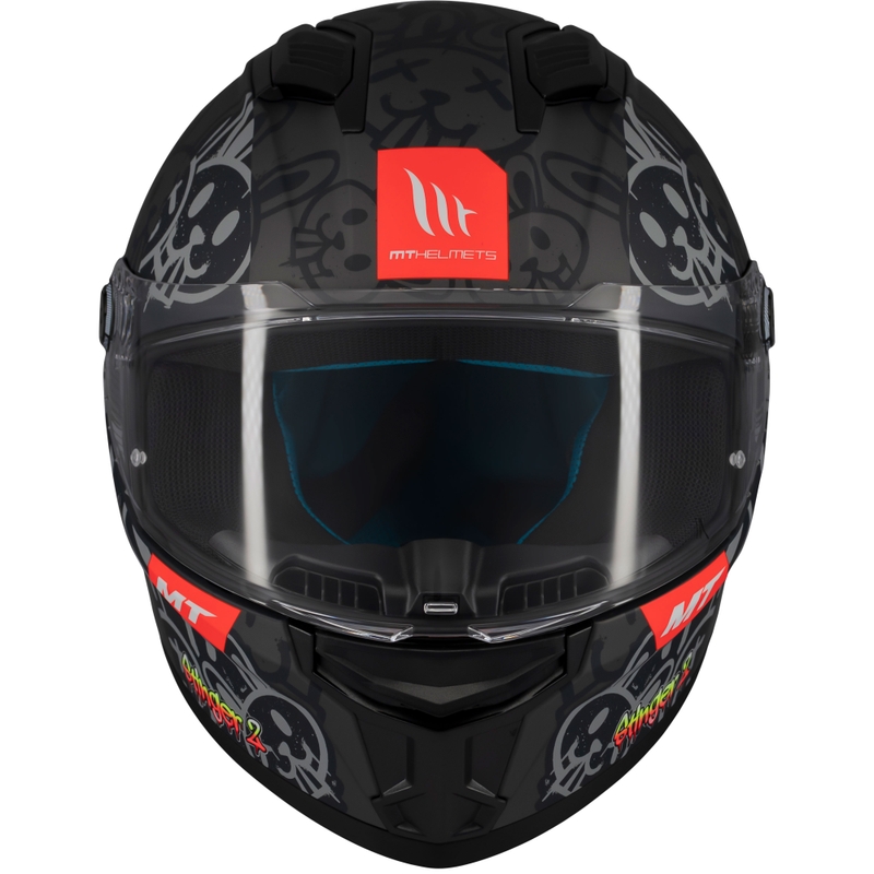 Casco de moto integral MT Stinger 2 RAM F1 negro-gris
