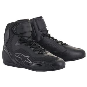 Botas de moto para mujer Alpinestars Stella Faster-3 Rideknit en negro-gris antracita