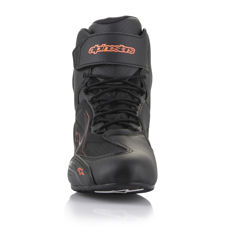 Botas de moto Alpinestars Faster 3 Drystar negro-rojo fluorescente