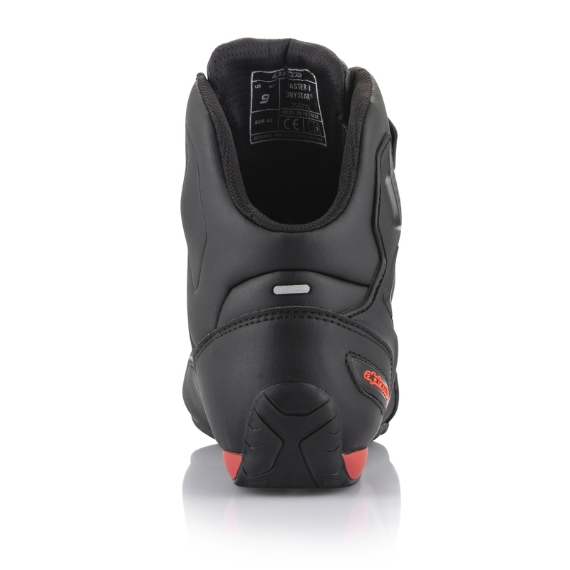 Botas de moto Alpinestars Faster 3 Drystar negro-rojo fluorescente