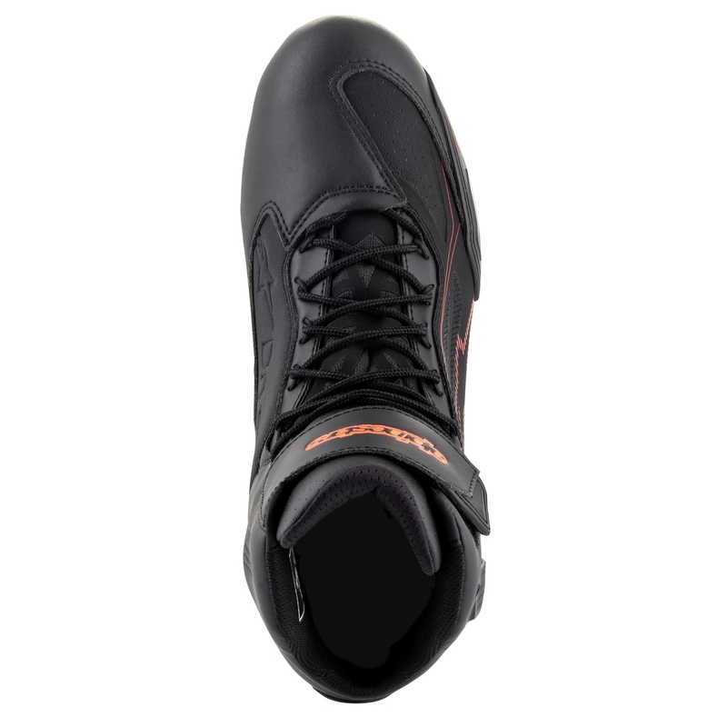 Botas de moto Alpinestars Faster 3 Drystar negro-rojo fluorescente