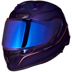 Casco integral de moto Nexx X.R3R Hagibis Carbon morado