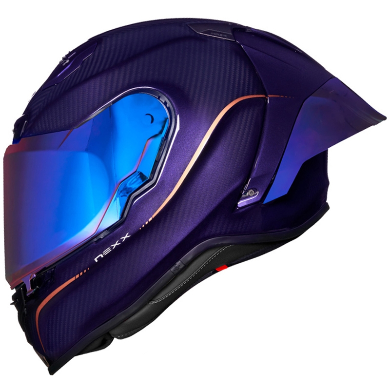 Casco integral de moto Nexx X.R3R Hagibis Carbon morado