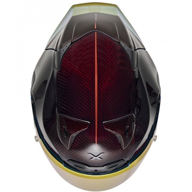 Casco integral de moto Nexx X.R3R Hagibis Carbon rojo