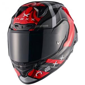 Casco integral de moto Nexx X.R3R Swirl rojo