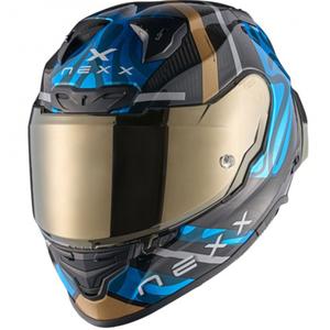 Casco integral de moto Nexx X.R3R Swirl turquesa