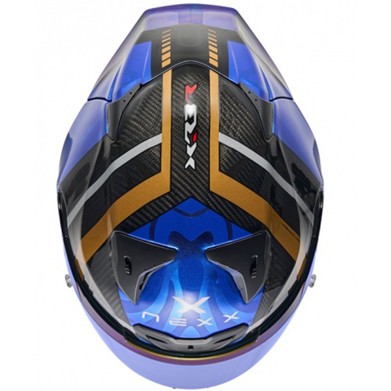 Casco integral de moto Nexx X.R3R Swirl azul oscuro