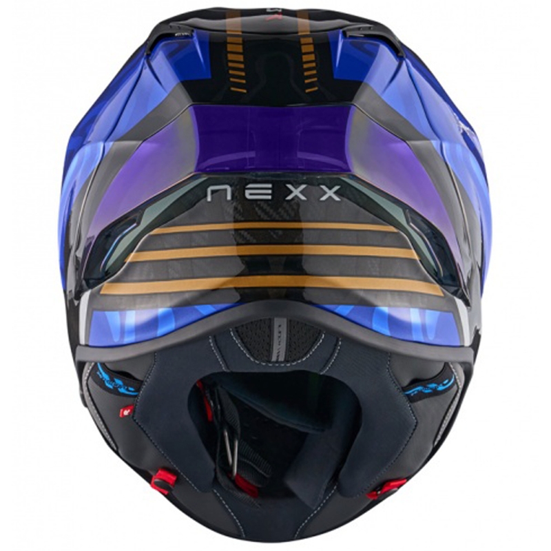 Casco integral de moto Nexx X.R3R Swirl azul oscuro