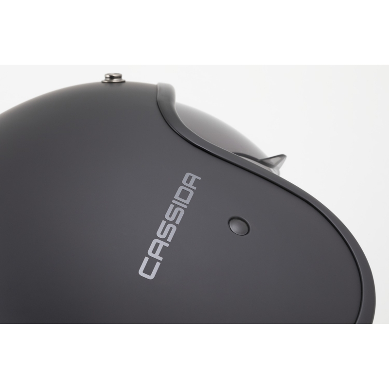 Casco abierto Cassida Oxygen 2.0 Solid (negro mate-gris oscuro)