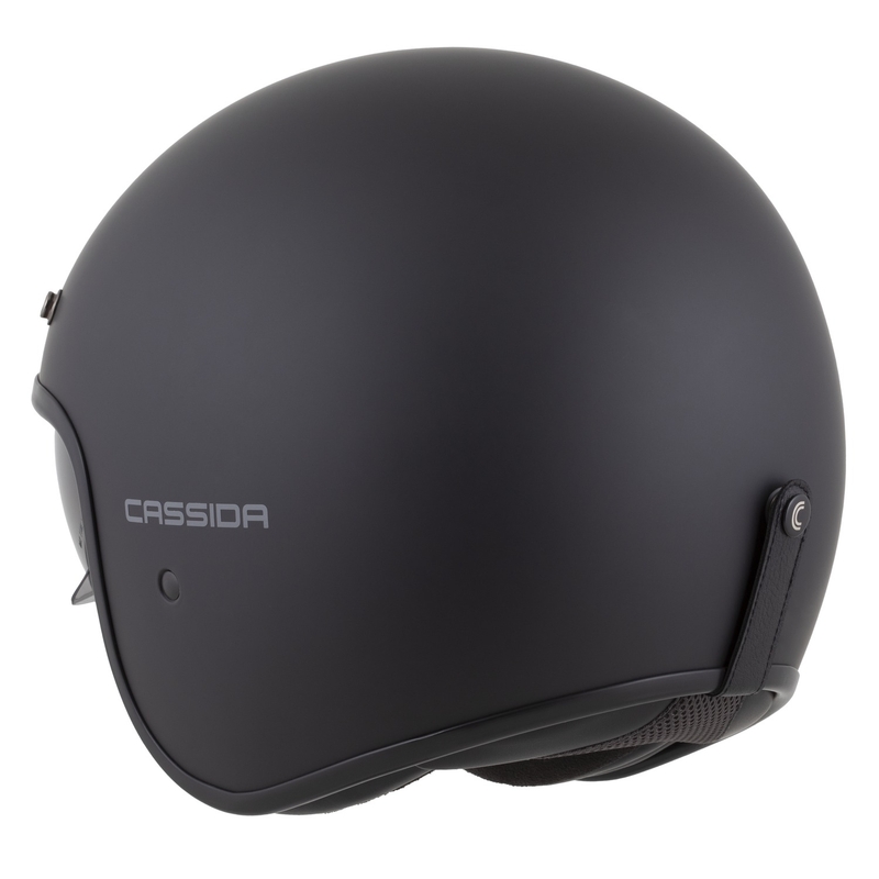 Casco abierto Cassida Oxygen 2.0 Solid (negro mate-gris oscuro)