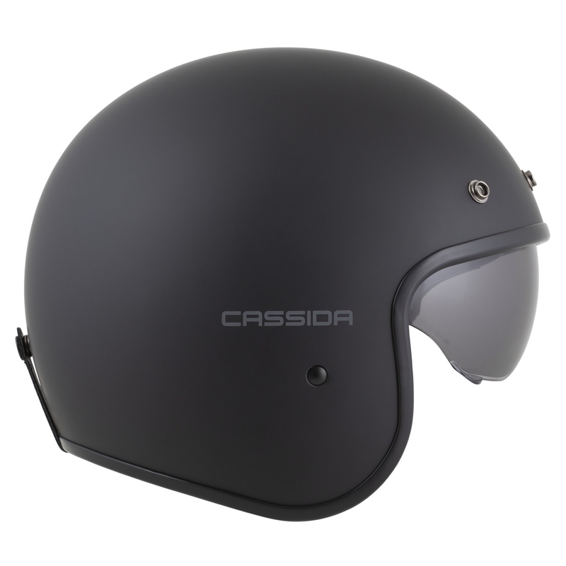 Casco abierto Cassida Oxygen 2.0 Solid (negro mate-gris oscuro)