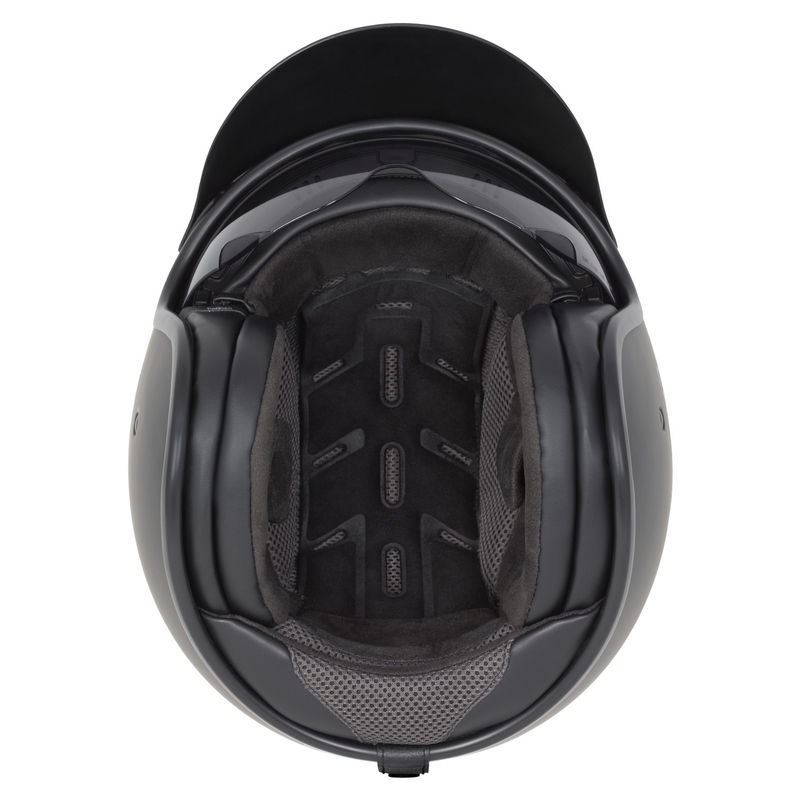 Casco abierto Cassida Oxygen 2.0 Solid (negro mate-gris oscuro)