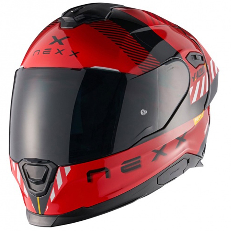 Casco integral de moto NEXX Y.100R Fade rojo-negro