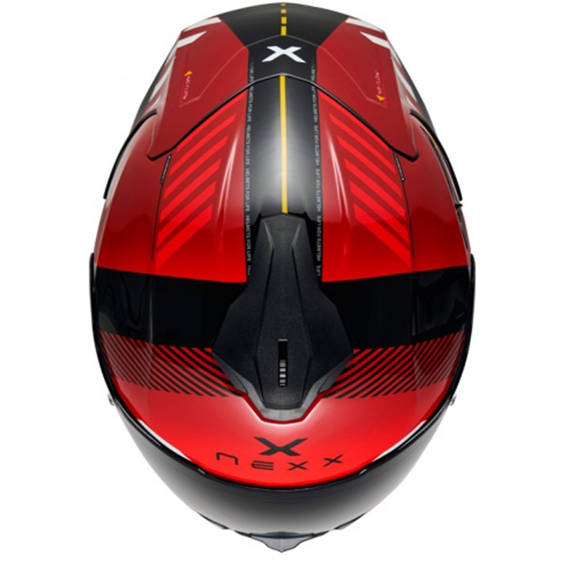 Casco integral de moto NEXX Y.100R Fade rojo-negro