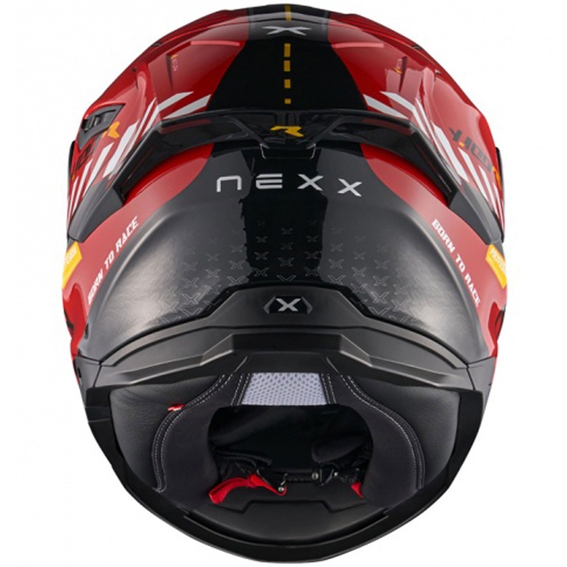 Casco integral de moto NEXX Y.100R Fade rojo-negro