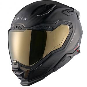 Casco integral de moto Nexx X.WST3 Zero PRO Carbon, dorado mate