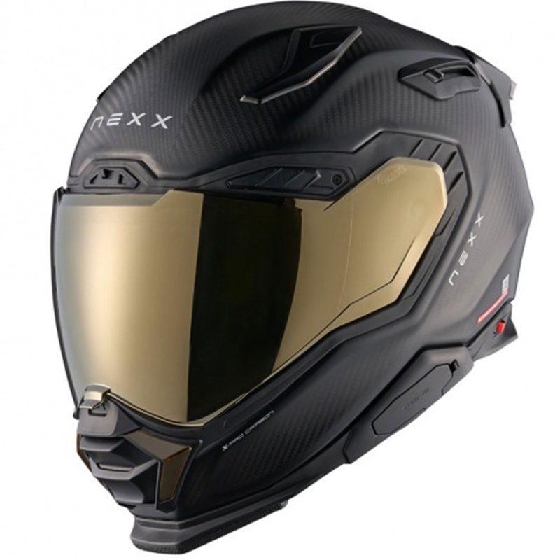 Casco integral de moto Nexx X.WST3 Zero PRO Carbon, dorado mate