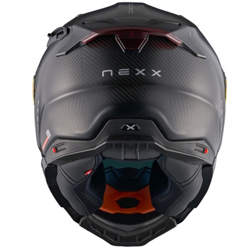 Casco integral de moto Nexx X.WST3 Zero PRO Carbon rojo mate