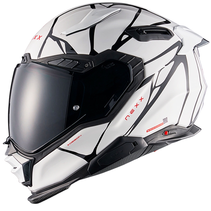 Casco integral de moto Nexx X.WST3 B-Side blanco-negro