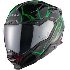 Casco integral de moto Nexx X.WST3 B-Side negro-verde