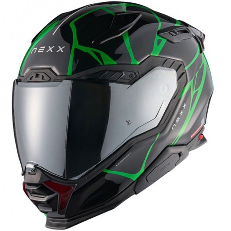 Casco integral de moto Nexx X.WST3 B-Side negro-verde