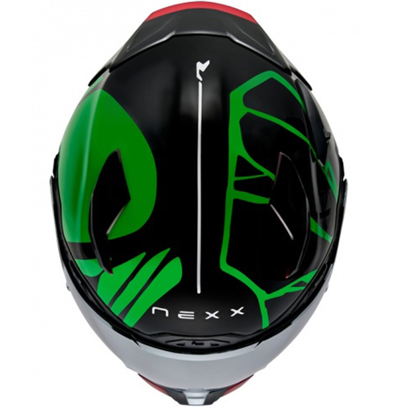 Casco integral de moto Nexx X.WST3 B-Side negro-verde