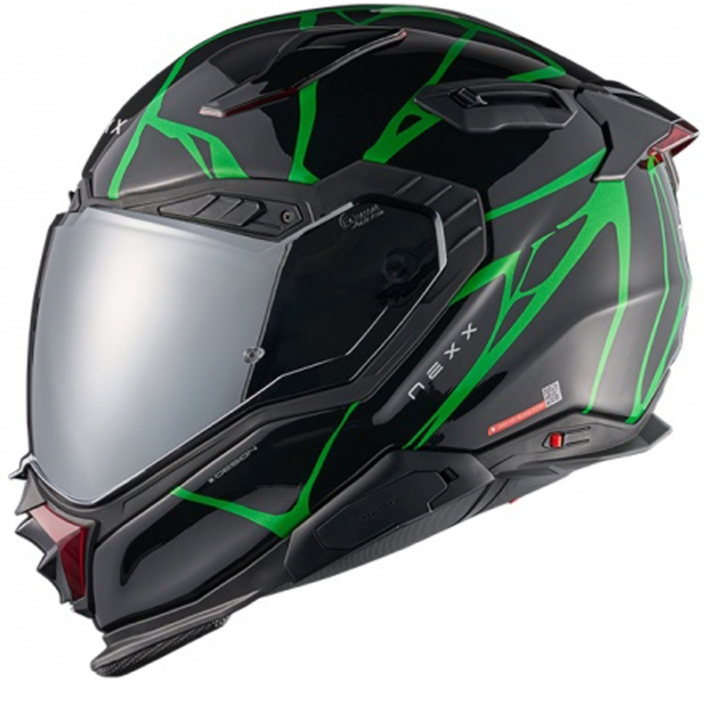 Casco integral de moto Nexx X.WST3 B-Side negro-verde
