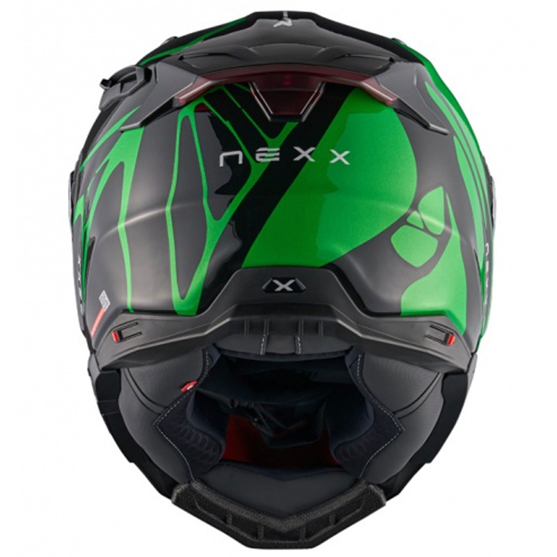 Casco integral de moto Nexx X.WST3 B-Side negro-verde