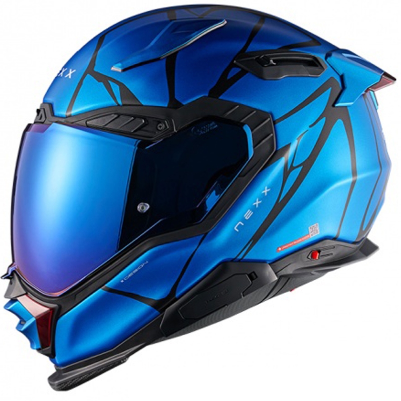 Casco integral de moto Nexx X.WST3 B-Side azul-negro