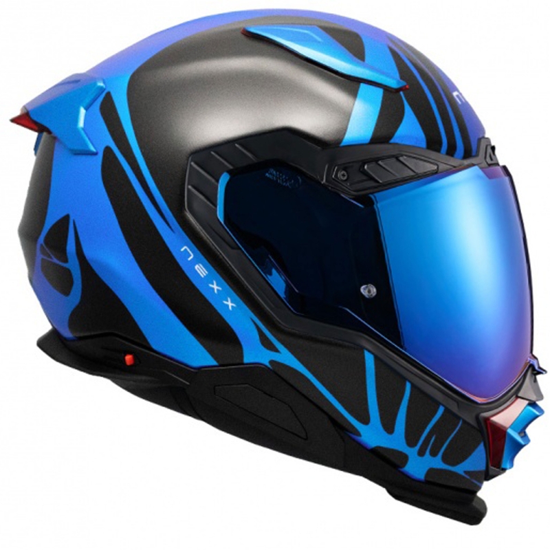 Casco integral de moto Nexx X.WST3 B-Side azul-negro